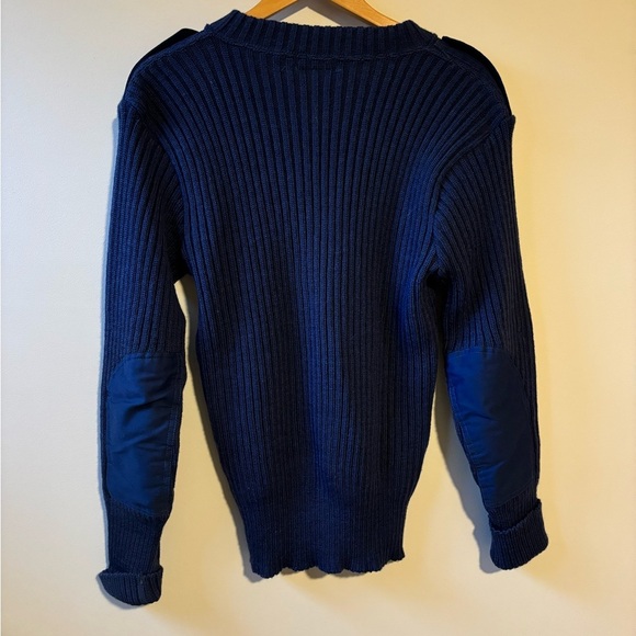 Vintage Navy Blue Woolly Pulley sweater from England - Picture 8 of 8